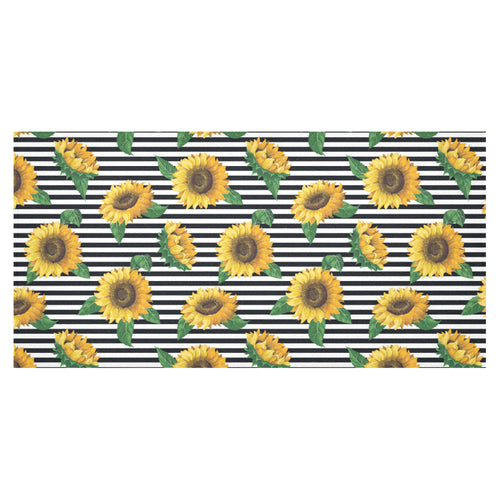 sunflowers ribbon background Tablecloth