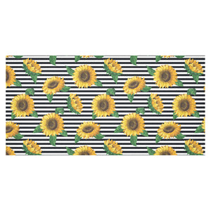 sunflowers ribbon background Tablecloth