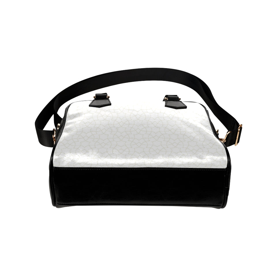 arabic white pattern Shoulder Handbag