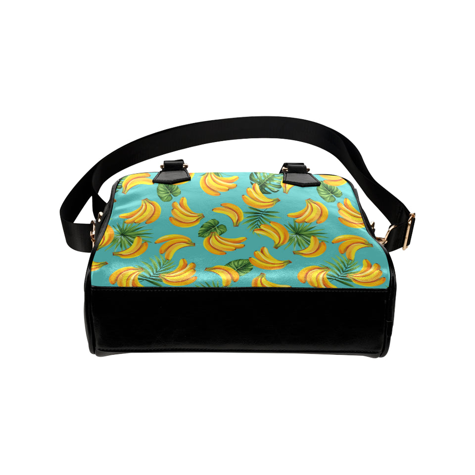 Banana Palm Leaves pattern background Shoulder Handbag