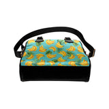 Banana Palm Leaves pattern background Shoulder Handbag