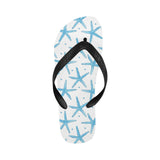 Watercolor starfish pattern Unisex Flip Flops