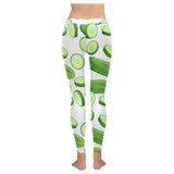 cucumber whole slices pattern Women's Legging Fulfilled In US