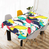 watercolor bowling ball pins Tablecloth