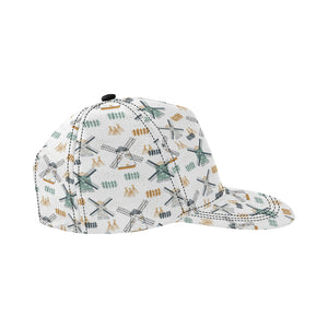 windmill pattern All Over Print Snapback Cap