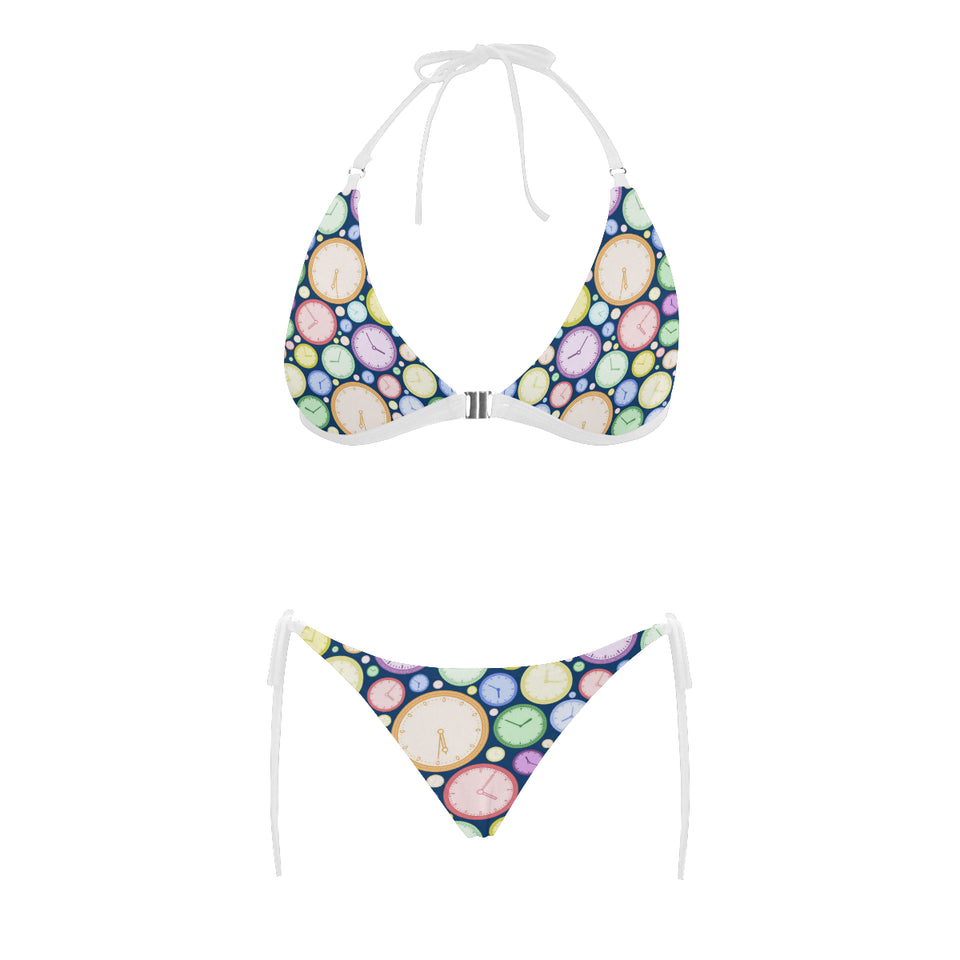 Colorful clock background Sexy Bikinis Two-Piece Swimsuits