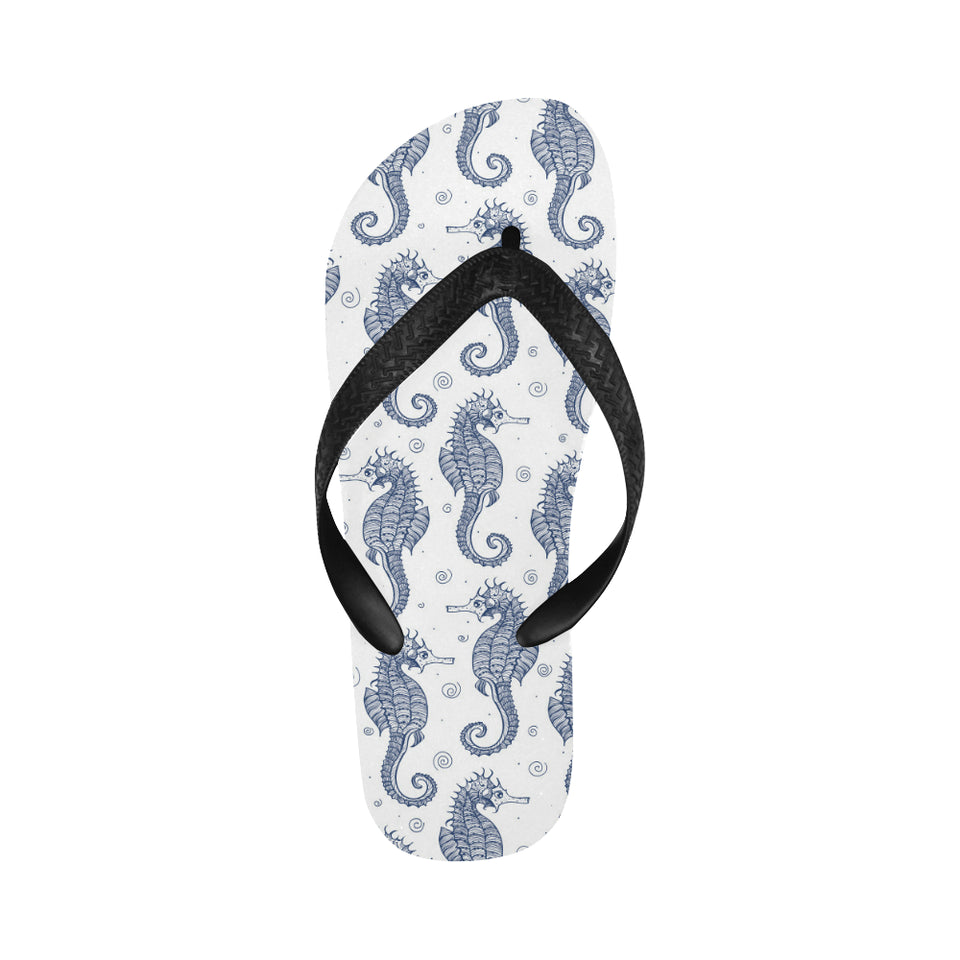 Seahorse pattern background Unisex Flip Flops