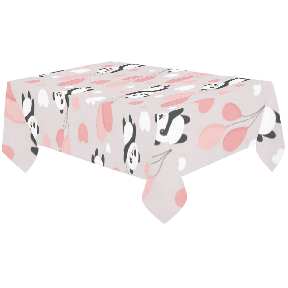 Cute panda ballon heart pattern Tablecloth