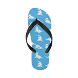 Cute sea lion seal pattern background Unisex Flip Flops