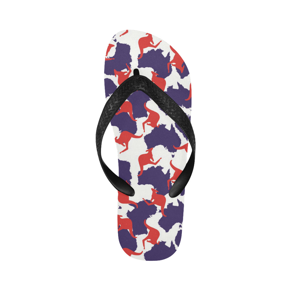 Kangaroo Australian pattern Unisex Flip Flops