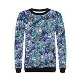 Shell design pattern Women's Crew Neck Sweatshirt