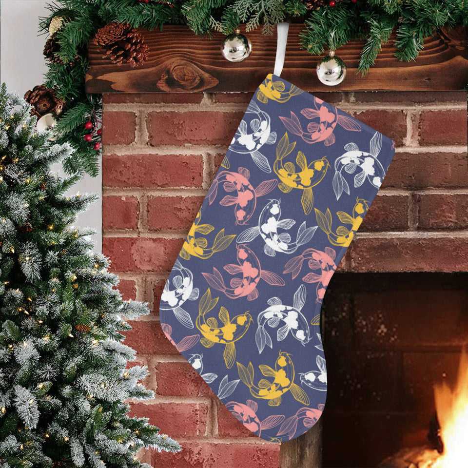 Koi Fish Carp Fish pattern Christmas Stocking