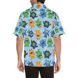 Alien Pattern Print Design 04 Men's All Over Print Hawaiian Shirt (Model T58)