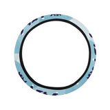 polar bear winter snow pattern Car Steering Wheel Cover