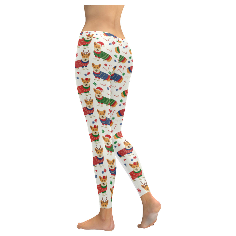 Corgi Christmas Pattern Women's Legging Fulfilled In US