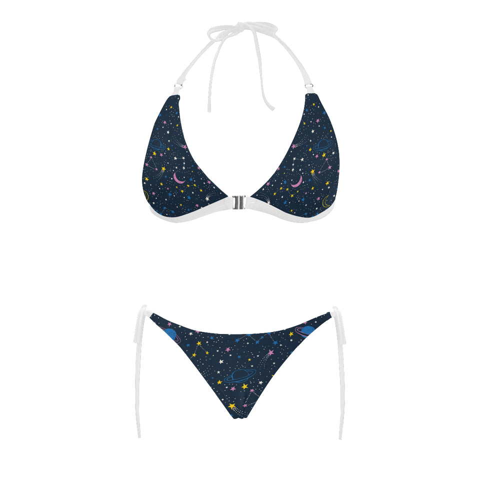 space pattern with planets, comets, constellations Sexy Bikinis Two-Piece Swimsuits