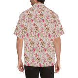 Swallow Pattern Print Design 01 Men's All Over Print Hawaiian Shirt (Model T58)