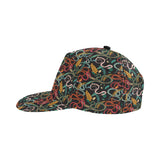 Colorful snake plant pattern All Over Print Snapback Cap