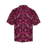 Lips Pattern Print Design 03 Men's All Over Print Hawaiian Shirt (Model T58)