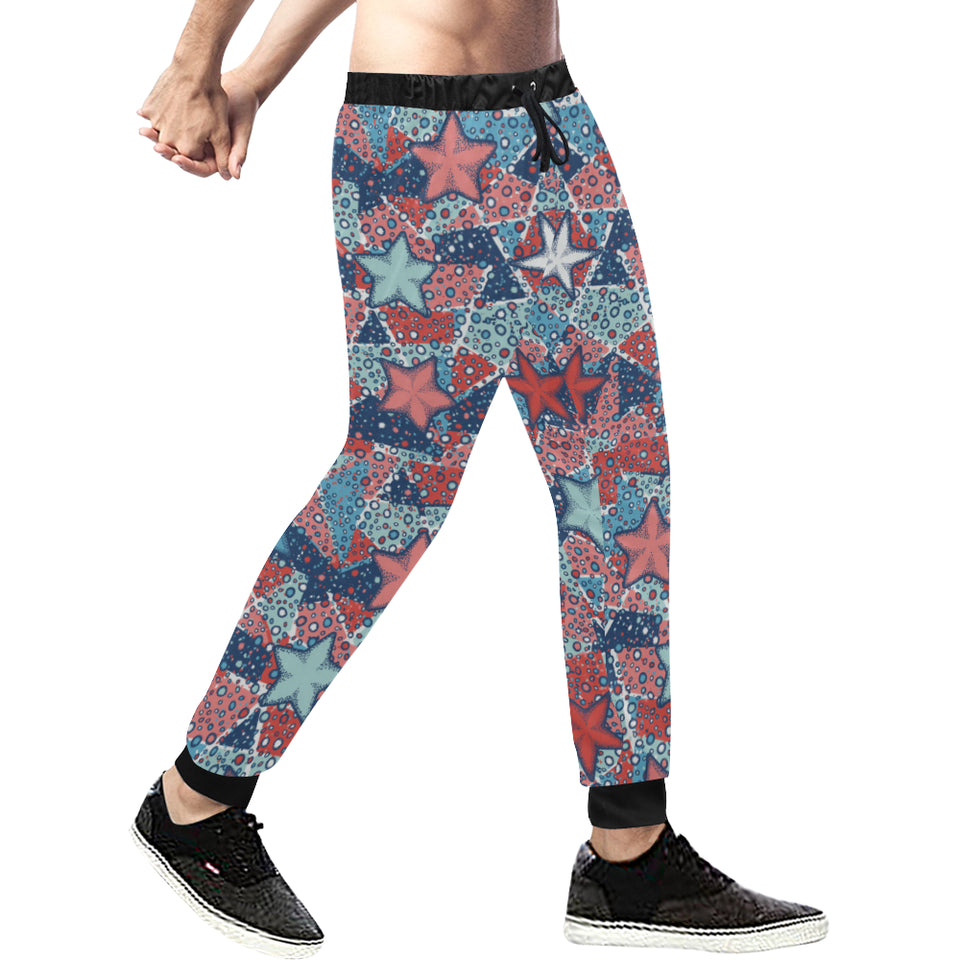 Hand drawn colorful starfish Unisex Casual Sweatpants