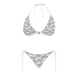 Cute french bulldog head pattern Sexy Bikinis Two-Piece Swimsuits