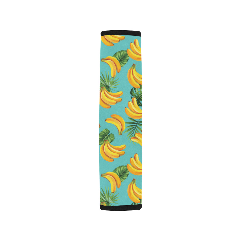 Banana Palm Leaves pattern background Car Seat Belt Cover