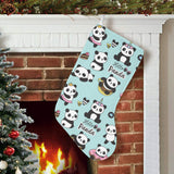 Cute baby panda pattern Christmas Stocking