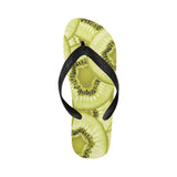 Sliced kiwi pattern Unisex Flip Flops
