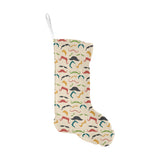 Mustache Beard Pattern Print Design 03 Christmas Stocking