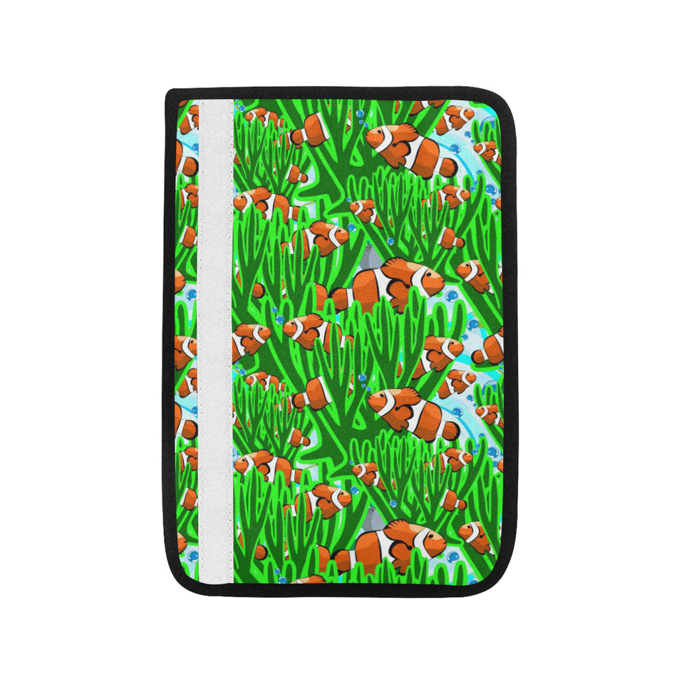 Clown Fish Pattern Print Design 01 Car Seat Belt Cover