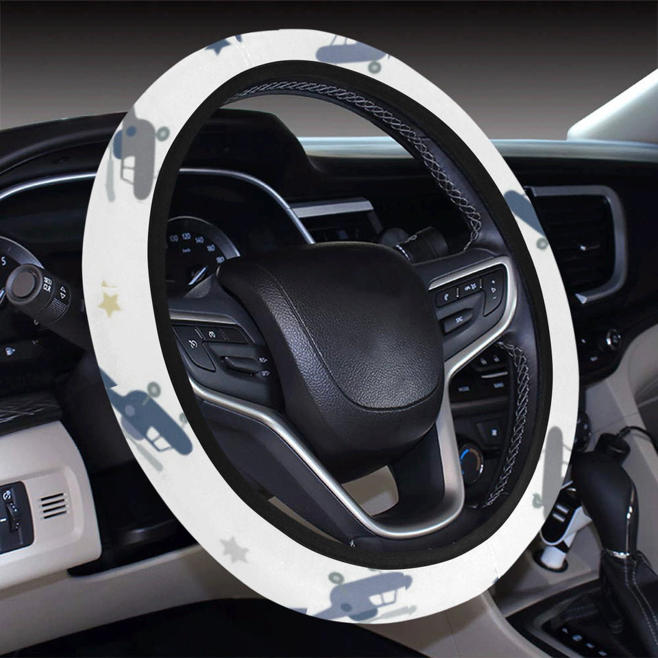 Cute helicopter star pattern Car Steering Wheel Cover