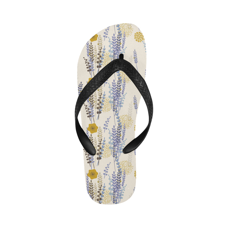 Lavender modern pattern blackground Unisex Flip Flops