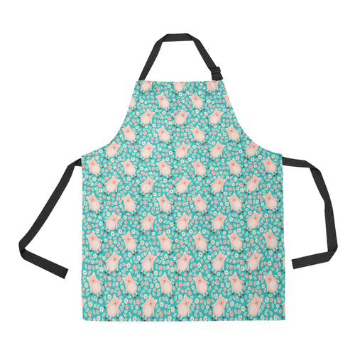 Pig Pattern Print Design 01 All Over Print Adjustable Apron