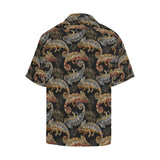 Chameleon lizard tropical leaves palm tree Men's All Over Print Hawaiian Shirt