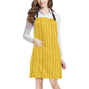 Corn Pattern Print Design 04 All Over Print Adjustable Apron