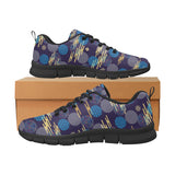 Blue japanese pattern cloud wave flower Men's Sneaker Shoes