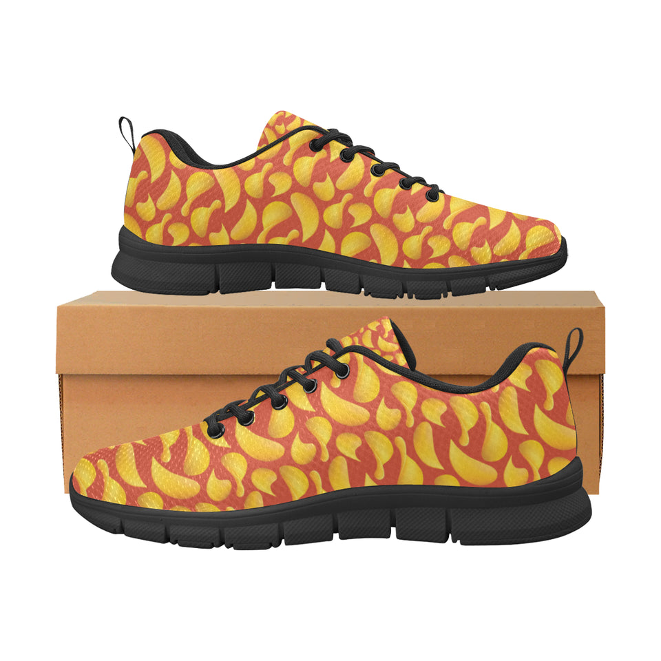 Potato Chips Pattern Print Design 05 Women's Sneaker Shoes