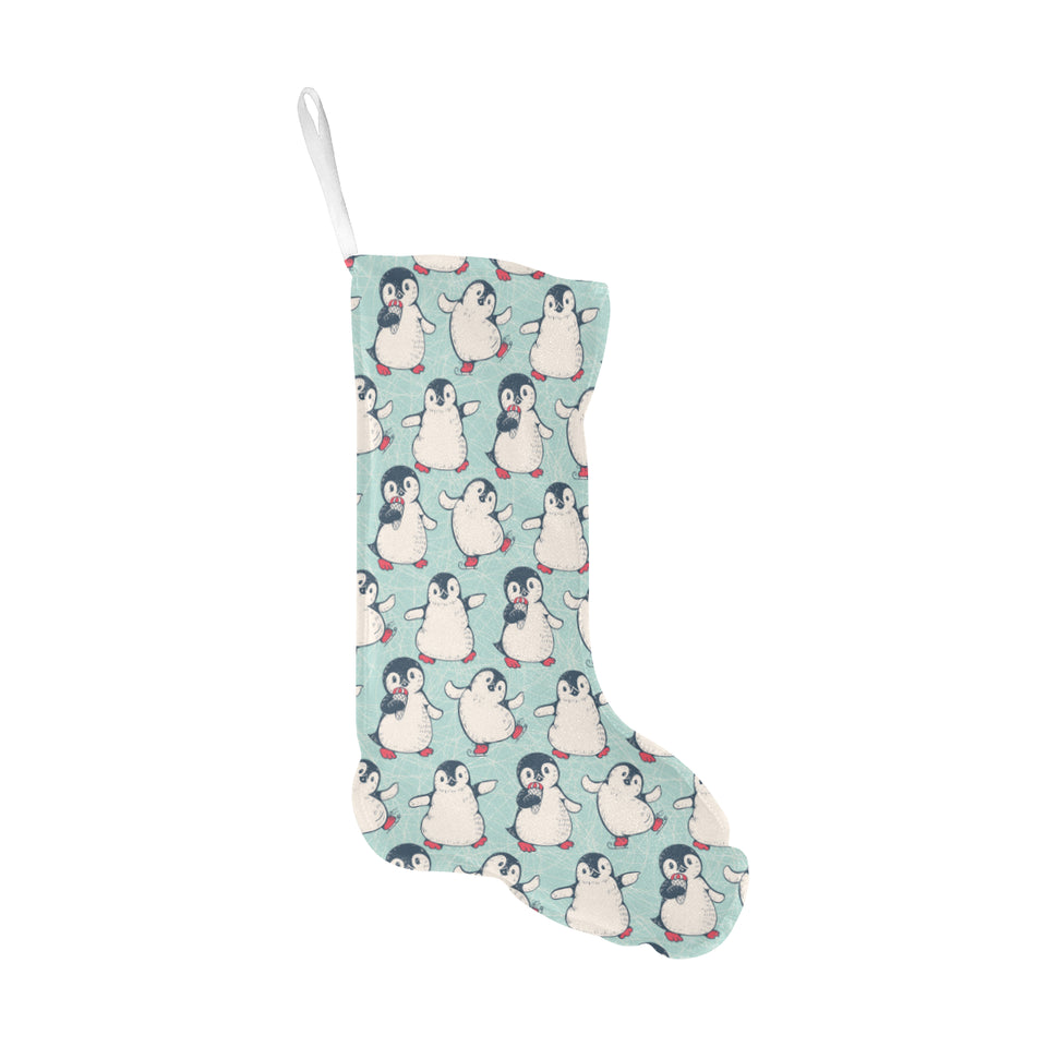 Cute Penguin pattern Christmas Stocking
