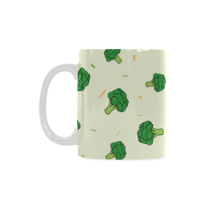 Broccoli pattern Classical White Mug (Fulfilled In US)