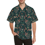 Snake forest pattern Men's All Over Print Hawaiian Shirt