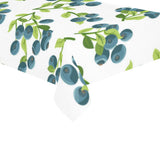 blueberry white background Tablecloth