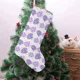 Hedgehog Pattern Print Design 05 Christmas Stocking