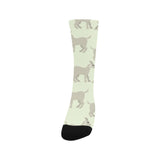 Little young goat pattern Crew Socks