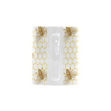 Bee honeycomb seamless design pattern Classical White Mug (Fulfilled In US)