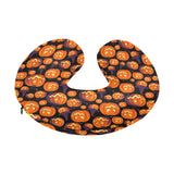 Halloween Pumpkin pattern U-Shaped Travel Neck Pillow