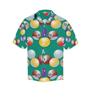 Billiard Ball Pattern Print Design 01 Men's All Over Print Hawaiian Shirt (Model T58)