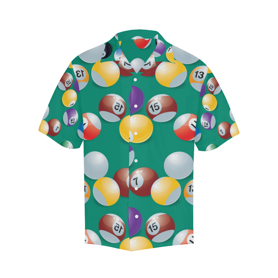 Billiard Ball Pattern Print Design 01 Men's All Over Print Hawaiian Shirt (Model T58)