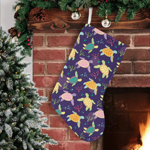 Colorful sea turtle pattern Christmas Stocking