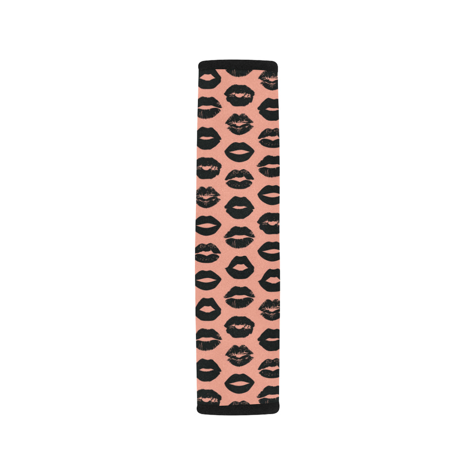 Lips Pattern Print Design 02 Car Seat Belt Cover