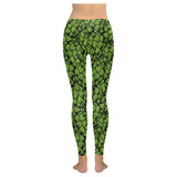 Green hop pattern Women's Legging Fulfilled In US